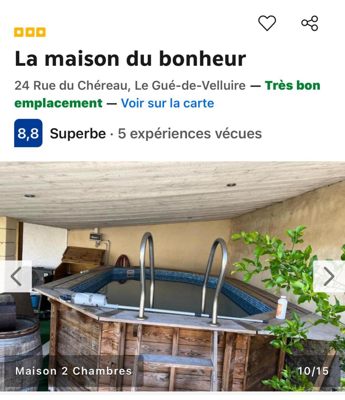 La Maison Du Bonheur Le Gué-de-Velluire المظهر الخارجي الصورة